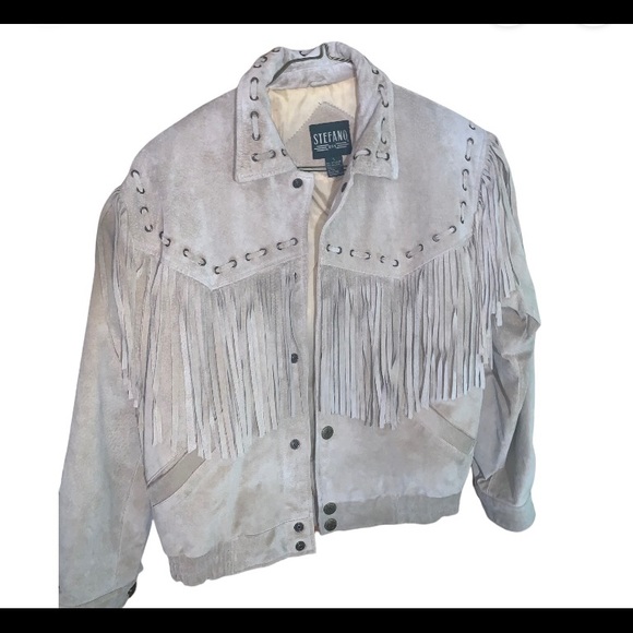 Stefano Man Beige Suede Fridge Jacket - Picture 2 of 5